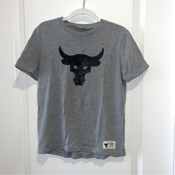 Girls‎ Under Armor Project Rock T-Shirt Size SM - Picture 1 of 5